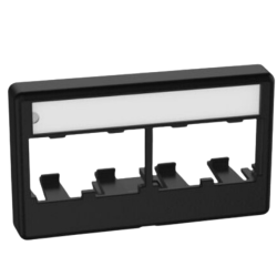 Panduit CFFPL4BL Mini-Com Modular Furniture 4 Port BL Faceplate