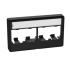 Panduit CFFPL4BL Mini-Com Modular Furniture 4 Port BL Faceplate