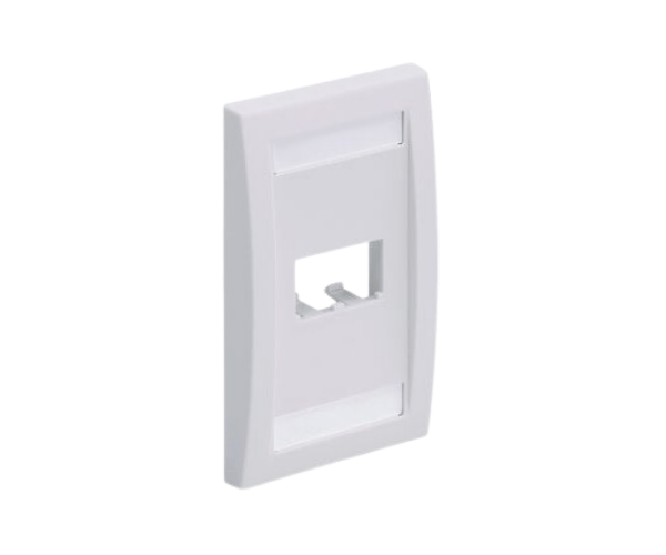 Panduit CFPE2WHY Mini-Com White 2 Port Faceplate