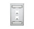 Panduit CFPL2SY Mini-Com Stainless Steel 2 Port Faceplate