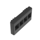 Panduit NK4MFBL Black NetKey Furniture 4 Port Faceplate