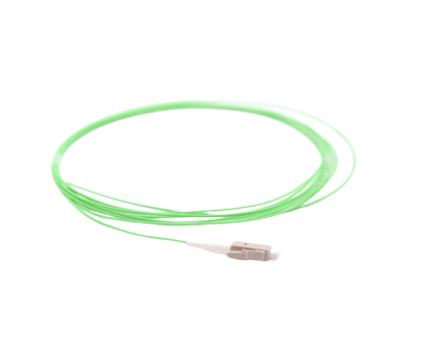 Pigtail 1 Fiber LC/UPC - 50/125µm Multimode OM5 - Lime Green 900µm Jacket - 3 Meters in Total Length