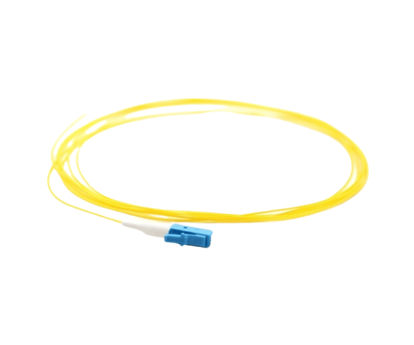 Pigtail 1 Fiber LC/UPC - 9/125µm Singlemode OS2 - Yellow 900µm Jacket - 3 Meters in Total Length