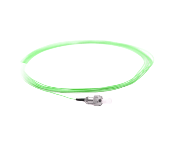 Pigtail 1 Fiber FC/UPC - 50/125µm Multimode OM5 - Lime Green 900µm Jacket - 1 Meter in Total Length