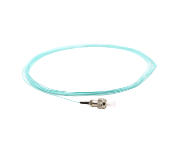 Pigtail 1 Fiber FC/UPC - 50/125µm Multimode OM4 - Aqua 900µm Jacket - 1 Meter in Total Length