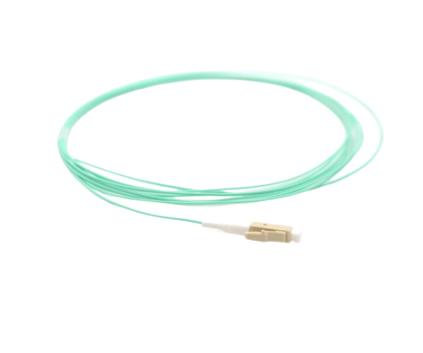Pigtail Fiber SC/UPC - 50/125µm Multimode OM4 - Aqua 900µm Jacket - 1 Meter in Total Length