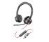 Poly Blackwire 8225 Stereo Microsoft Teams Certified USB-C Headset + USB-C/A Adapter