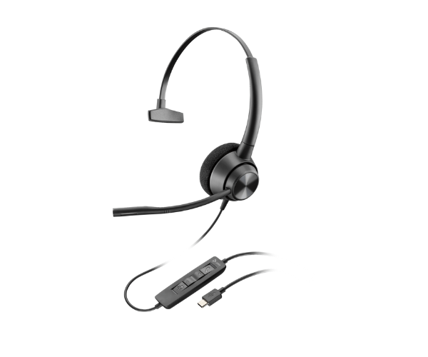 Poly EncorePro 310 USB-C Monoaural Headset TAA