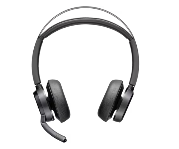 Poly Voyager Focus 2 UC Headset + USB-A to USB-C Cable + Charging Stand
