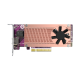 QNAP QM2-2P10G1TB - Dual SSD M.2 PCIe 3.0 x4 + 10 GbE Ethernet Expansion Card