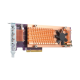 QNAP QM2-4P-384 PCIe 3.0 x8 Expansion Card with 4 x M.2 2280 PCIe 3.0 x4
