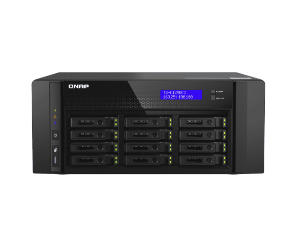 QNAP QAI-h1290FX-7302P-128G 12-Bay Network Attached Storage