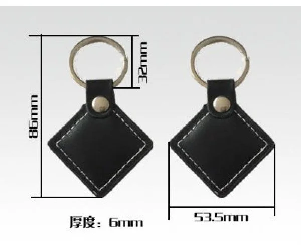 RFID Leather Key Tags For Access Control