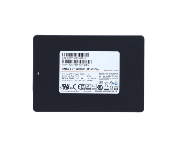 SAMSUNG MZ7LH1T9HMLT-00005 PM883 1.92TB SSD SATA