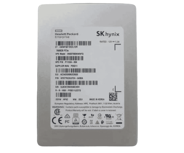 SK Hynix HFS7T6GDUFEH-A430A 7.68TB PCIe NVMe Server SSD