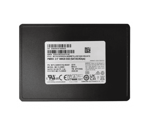 Samsung 480GB SATA 6GbS SSD (MZ7L3480HCHQ-00A07)