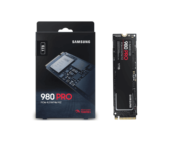 Samsung 980 Pro 1TB PCIe 4.0 M.2 NVMe SSD