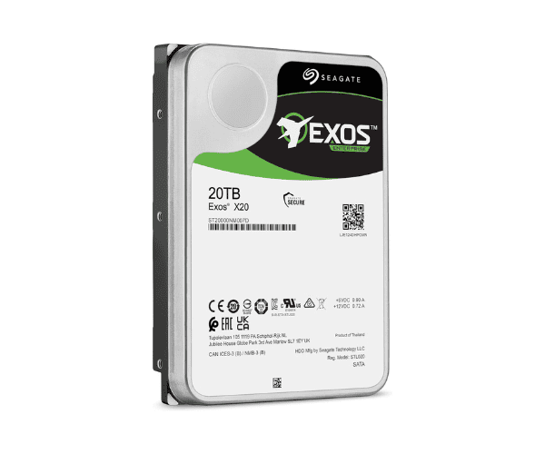 Seagate EXOS ST20000NM007D 20TB Enterprise 3.5" Hard Drive