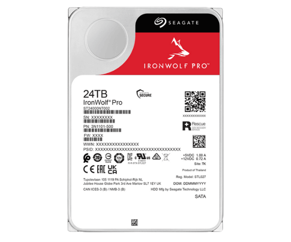 Seagate ST24000NT002 IronWolf Pro 24TB 3.5'' SATA NAS HDD