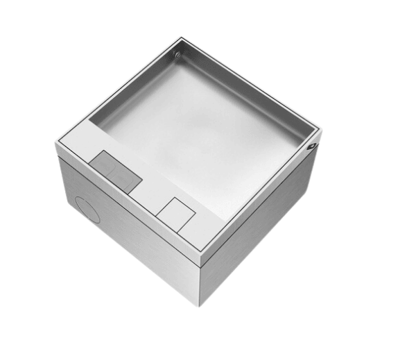 Silver Gray Invisible Opening Floor Socket Multi-function Hidden Floor Socket Box 13A UK Socket