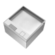 Silver Gray Invisible Opening Floor Socket Multi-function Hidden Floor Socket Box 13A UK Socket