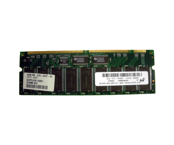 Sun 501-5401 X7053A 1GB 4 X256MB SD RAM DIMMS Memory