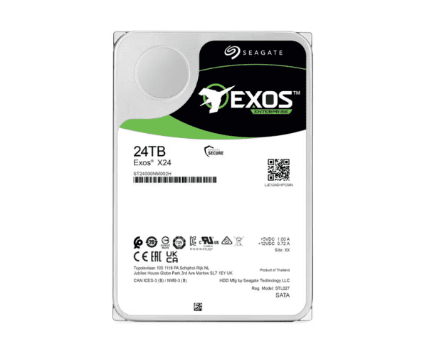 Supermicro (Seagate) 24TB 3.5″ 7200RPM SATA3 6Gb/s 512M Internal Hard Drive (HDD-3T24T-1FECI)-ST24000NM002H
