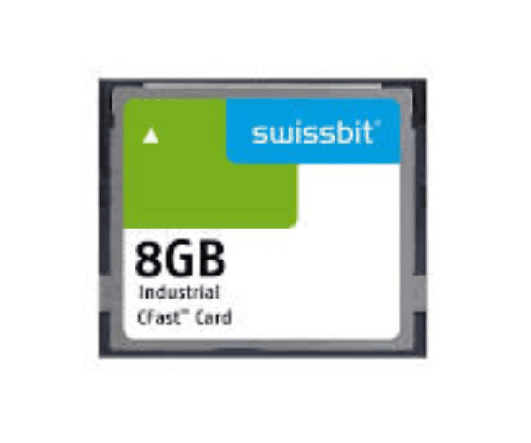 SFCA008GH1AO1TO-I-DB-216-STD, Memory Cards Industrial CFast Card, F-800, 8 GB, SLC Flash, -40 C to +85 C