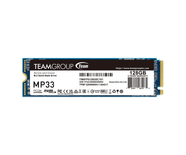 TEAMGROUP NVMe TM8FP6128G0C105 128GB NAS MP33 AS71