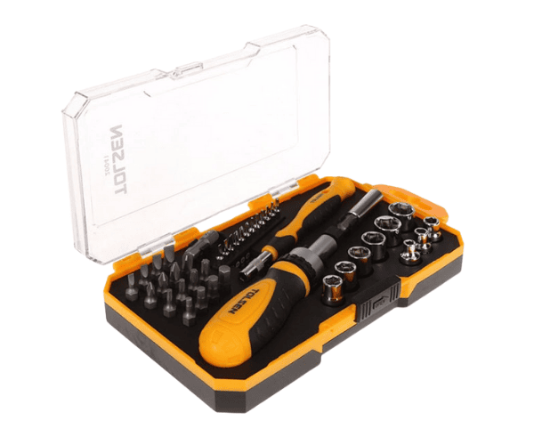 TOLSEN 20041 42Pcs Bits & Ratchet Socket Set