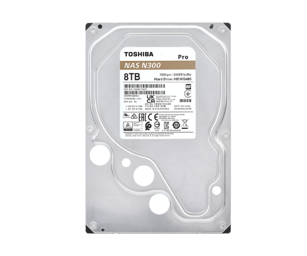 Toshiba HDWG480EZSTA 8TB NAS Hard Drive 3.5"