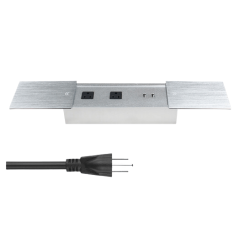 Table Double Side Sliding Socket Fast Charging & USB Tabletop Sliding Cover Socket