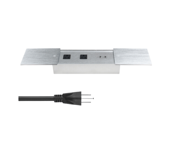 Table Double Side Sliding Socket Fast Charging & USB Tabletop Sliding Cover Socket