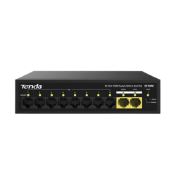Tenda S110PC 10-Port 100M Lite PoE Switch with 8-Port PoE
