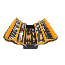 Tolsen 85401 60Pcs Tools with 19.5 Inch 5 Tray Heavy Duty Tool Box