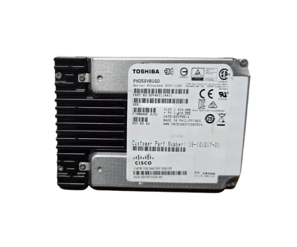 Toshiba 1.6TB PX05SVB160 2.5 Inch SAS MLC 12GbS Solid State Drive