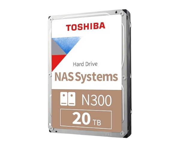 Toshiba N300 HDWG62AXZSTA 20TB 3.5-inch NAS Hard Disk Drive