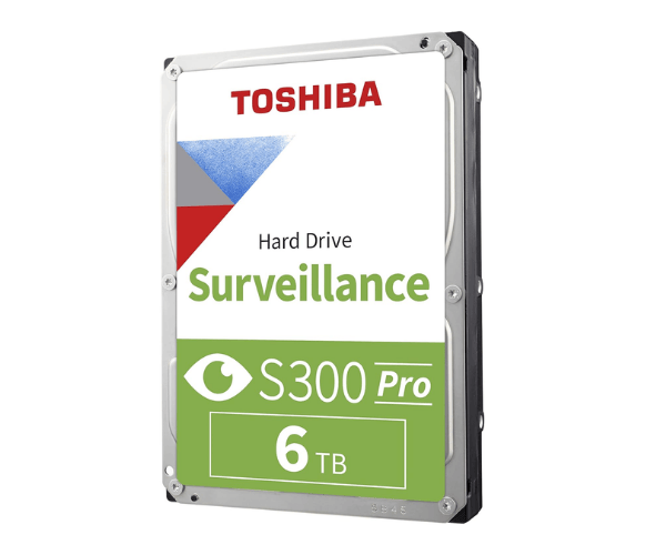 Toshiba S300 Pro HDWTA60UZSVAR 6TB 3.5-Inch SATA Surveillance HDD