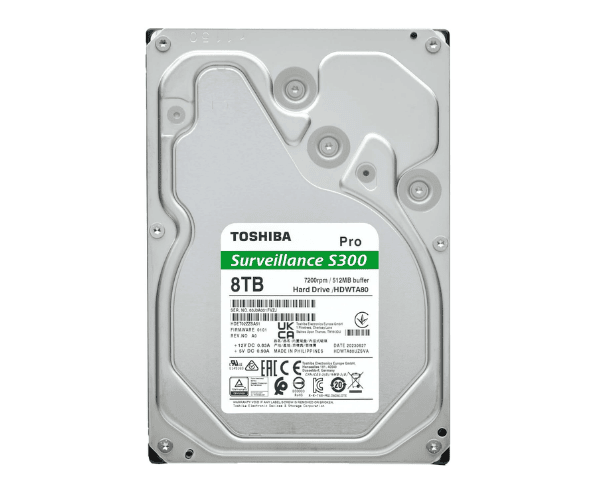 Toshiba S300 Pro HDWTA80UZSVAR 8TB 3.5-Inch SATA Surveillance HDD
