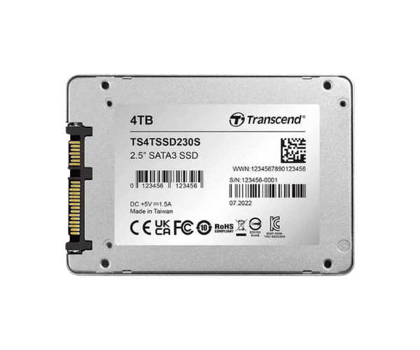 Transcend 230S 4TB 2.5 Inch SATAIII SSD