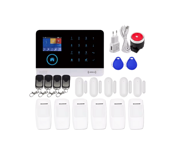 Tuya Smart Life PG103 Touch Keyboard 4G GSM WiFi Alarm System for Home Burglar Security with 99 Zones App Control Alexa Google Support