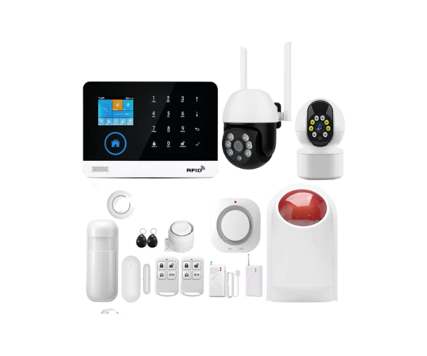 Tuya Smart Life Touch Keyboard Wi-Fi 4G Alarm System GSM Home Burglar Security 433MHz 99 Wireless Zone APP Control