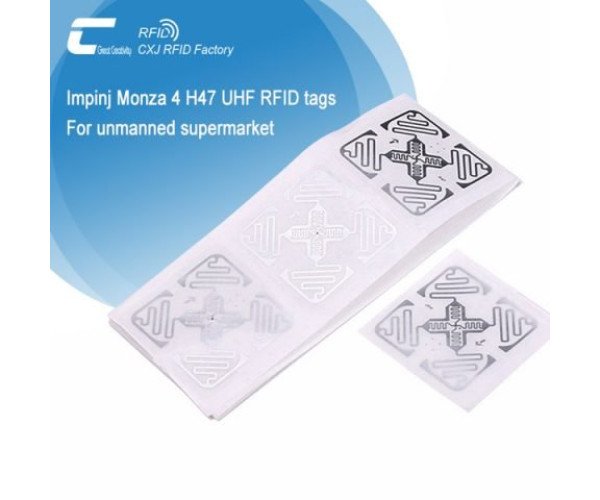 RFID Impinj Monza 4 H47 True 3D UHF Sticker for Market