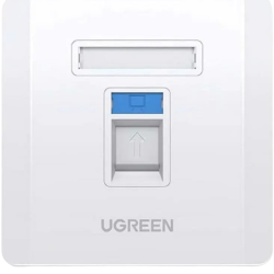 Ugreen 80180 White Single Port Face Plate