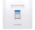 Ugreen 80180 White Single Port Face Plate