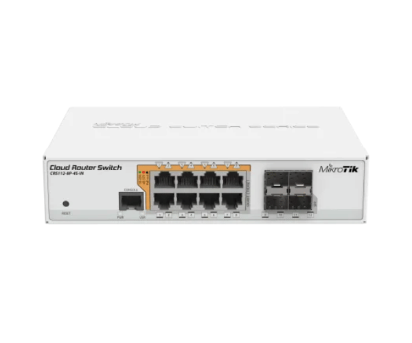 Mikrotik CRS112-8P-4S-IN 8 Port Gigabit PoE Smart Switch