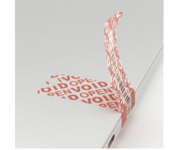 VOID security labels with residue 1000 pieces