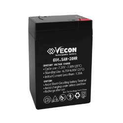 Vecon 6V 4.5Ah Rechargeable Battery