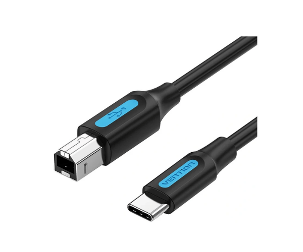 Vention CQUBG USB 2.0 Type-C Male to Type-B Male 1.5 M Printer Cable