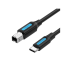 Vention CQUBG USB 2.0 Type-C Male to Type-B Male 1.5 M Printer Cable